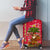 Angola Christmas Luggage Cover with Santa, Gifts, and National Flag Map Motif - Wonder Print Shop