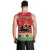 Angola Christmas Men Tank Top with Santa, Gifts, and National Flag Map Motif - Wonder Print Shop