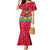 Angola Christmas Mermaid Dress with Santa, Gifts, and National Flag Map Motif - Wonder Print Shop