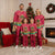Angola Christmas Pajama Set with Santa, Gifts, and National Flag Map Motif - Wonder Print Shop