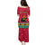Angola Christmas Puletasi with Santa, Gifts, and National Flag Map Motif - Wonder Print Shop