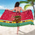 Angola Christmas Sarong with Santa, Gifts, and National Flag Map Motif - Wonder Print Shop