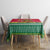 Angola Christmas Tablecloth with Santa, Gifts, and National Flag Map Motif - Wonder Print Shop