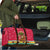 Angola Christmas Travel Bag with Santa, Gifts, and National Flag Map Motif - Wonder Print Shop