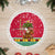 Angola Christmas Tree Skirt with Santa, Gifts, and National Flag Map Motif - Wonder Print Shop