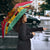 Angola Christmas Umbrella with Santa, Gifts, and National Flag Map Motif - Wonder Print Shop