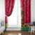 Angola Christmas Window Curtain with Santa, Gifts, and National Flag Map Motif - Wonder Print Shop