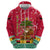 Angola Christmas Zip Hoodie with Santa, Gifts, and National Flag Map Motif - Wonder Print Shop