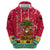 Angola Christmas Zip Hoodie with Santa, Gifts, and National Flag Map Motif - Wonder Print Shop