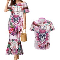 I May Not Be Perfect But At Least I Am Not Fake Skull Couples Matching Mermaid Dress and Hawaiian Shirt - Wonder Print Shop