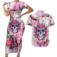 I May Not Be Perfect But At Least I Am Not Fake Skull Couples Matching Short Sleeve Bodycon Dress and Hawaiian Shirt - Wonder Print Shop