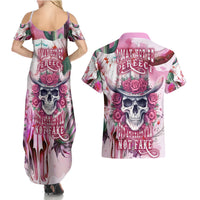 I May Not Be Perfect But At Least I Am Not Fake Skull Couples Matching Summer Maxi Dress and Hawaiian Shirt - Wonder Print Shop