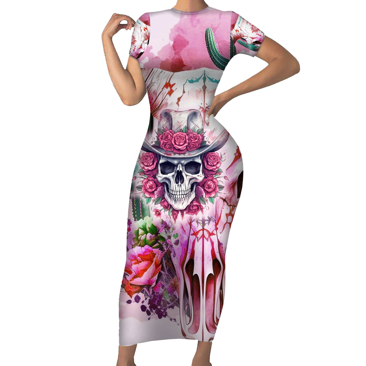 I May Not Be Perfect But At Least I Am Not Fake Skull Family Matching Short Sleeve Bodycon Dress and Hawaiian Shirt - Wonder Print Shop