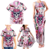 I May Not Be Perfect But At Least I Am Not Fake Skull Family Matching Tank Maxi Dress and Hawaiian Shirt - Wonder Print Shop