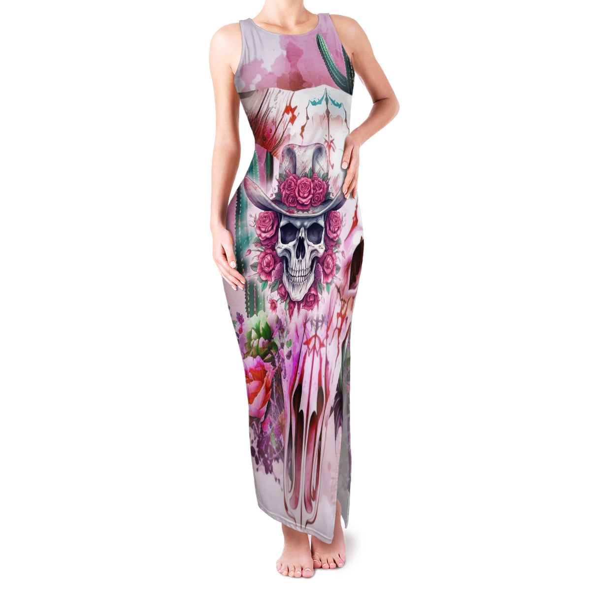 I May Not Be Perfect But At Least I Am Not Fake Skull Family Matching Tank Maxi Dress and Hawaiian Shirt - Wonder Print Shop