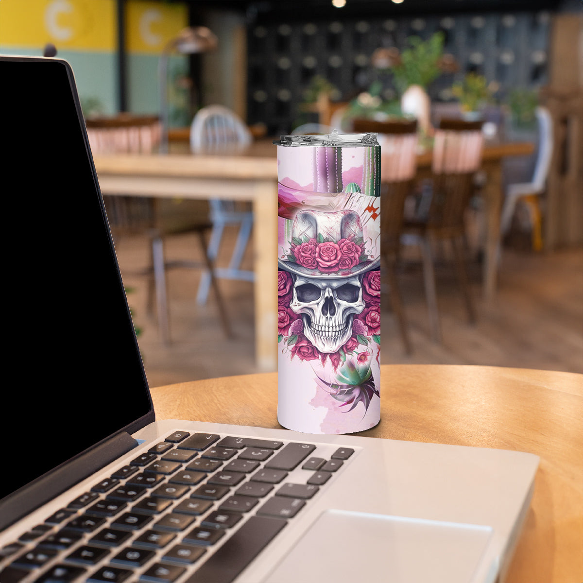 I May Not Be Perfect But At Least I Am Not Fake Skull Skinny Tumbler - Wonder Print Shop