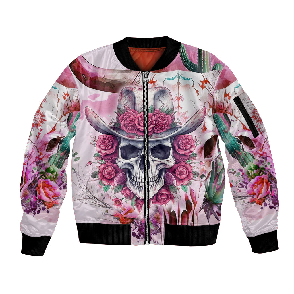 I May Not Be Perfect But At Least I Am Not Fake Skull Sleeve Zip Bomber Jacket - Wonder Print Shop