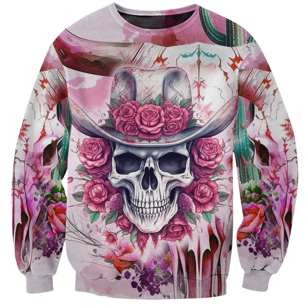 I May Not Be Perfect But At Least I Am Not Fake Skull Sweatshirt - Wonder Print Shop