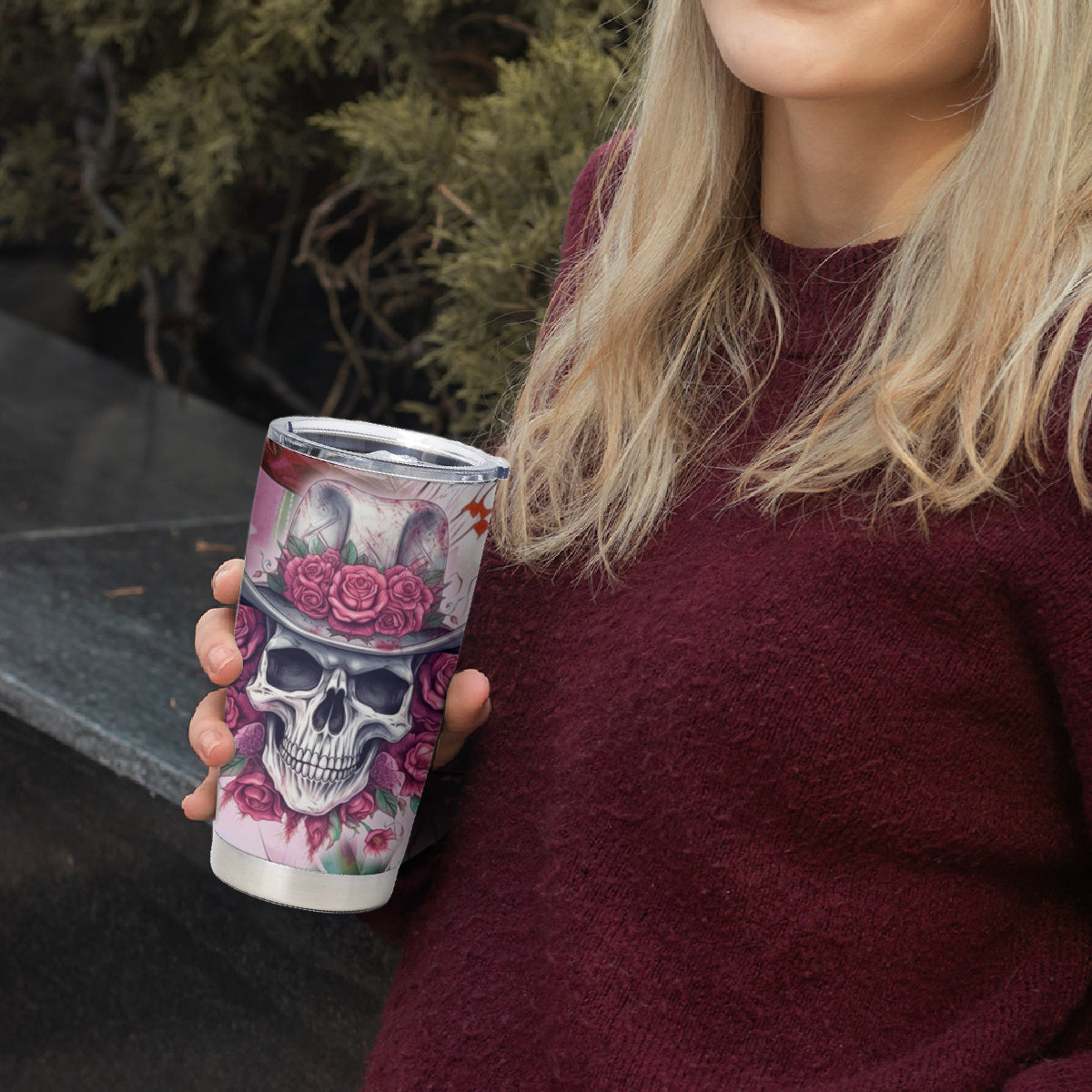 I May Not Be Perfect But At Least I Am Not Fake Skull Tumbler Cup - Wonder Print Shop