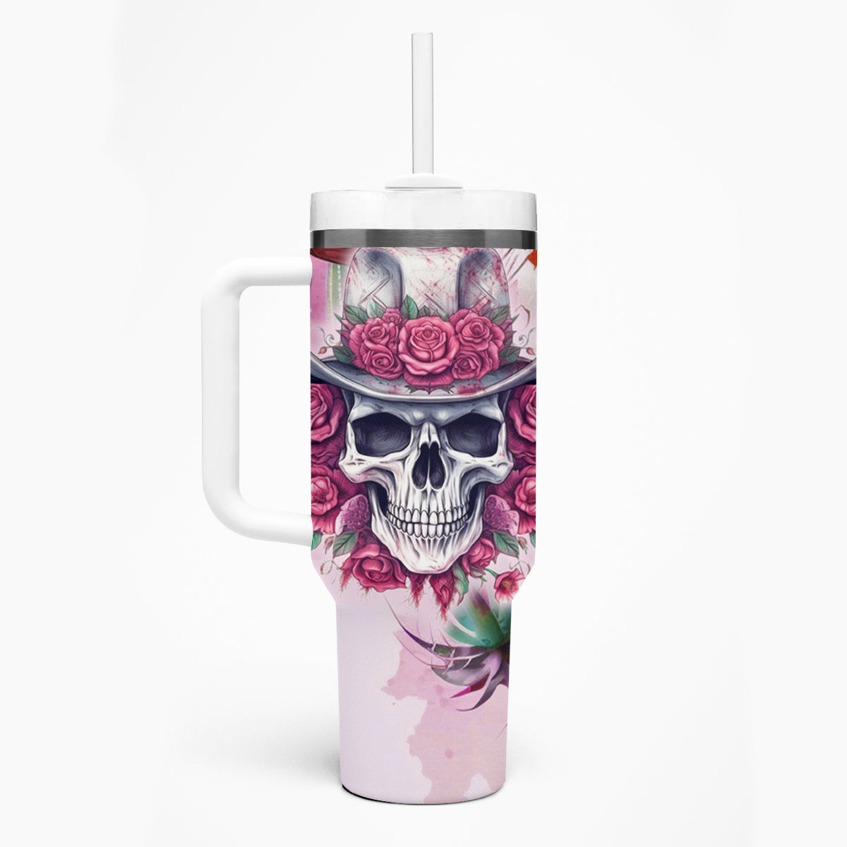 I May Not Be Perfect But At Least I Am Not Fake Skull Tumbler With Handle - Wonder Print Shop