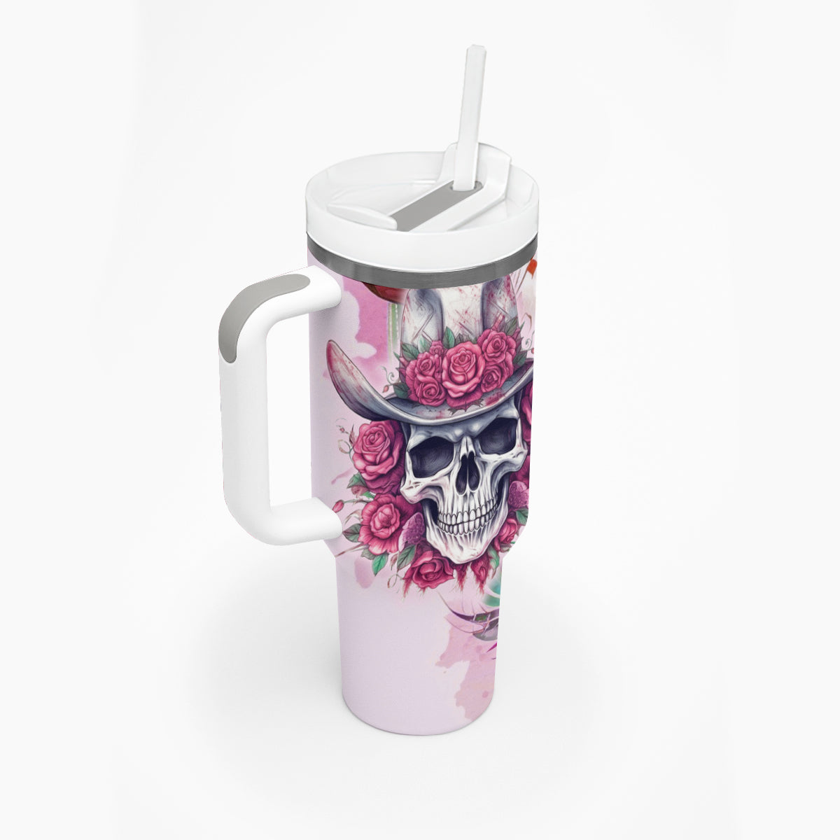 I May Not Be Perfect But At Least I Am Not Fake Skull Tumbler With Handle - Wonder Print Shop
