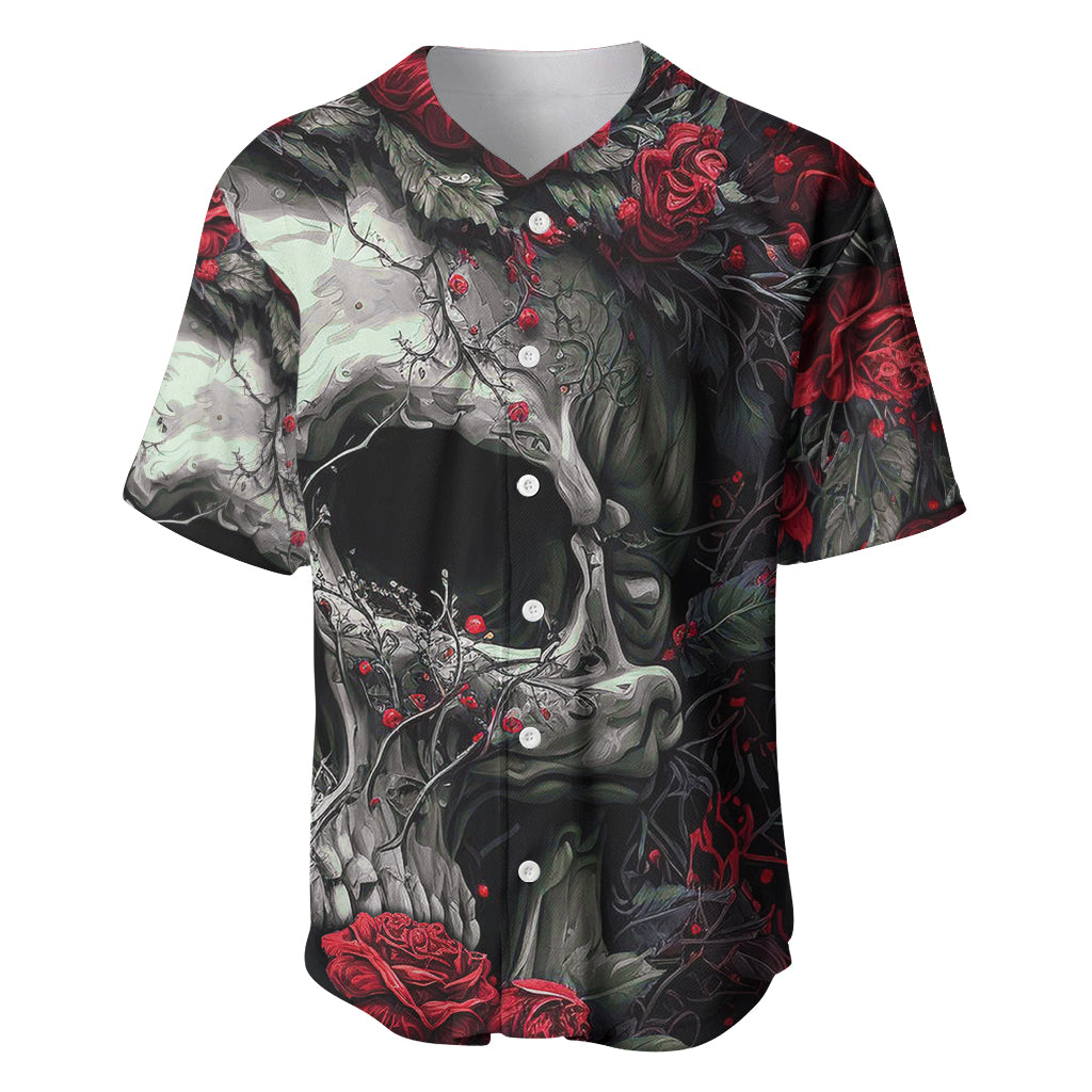 I'm Blunt Because God Rolled Me That Way Skull Baseball Jersey - Wonder Print Shop