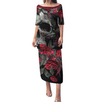 I'm Blunt Because God Rolled Me That Way Skull Family Matching Puletasi Dress and Hawaiian Shirt - Wonder Print Shop