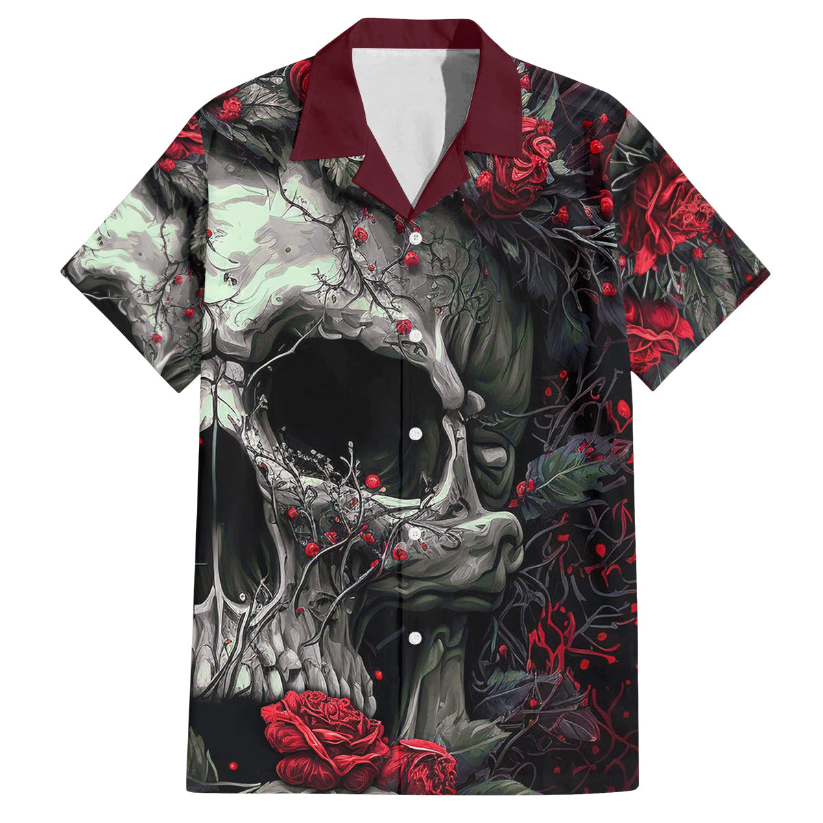 I'm Blunt Because God Rolled Me That Way Skull Family Matching Summer Maxi Dress and Hawaiian Shirt - Wonder Print Shop