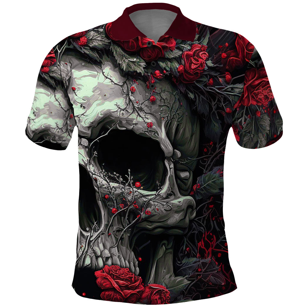 I'm Blunt Because God Rolled Me That Way Skull Polo Shirt - Wonder Print Shop