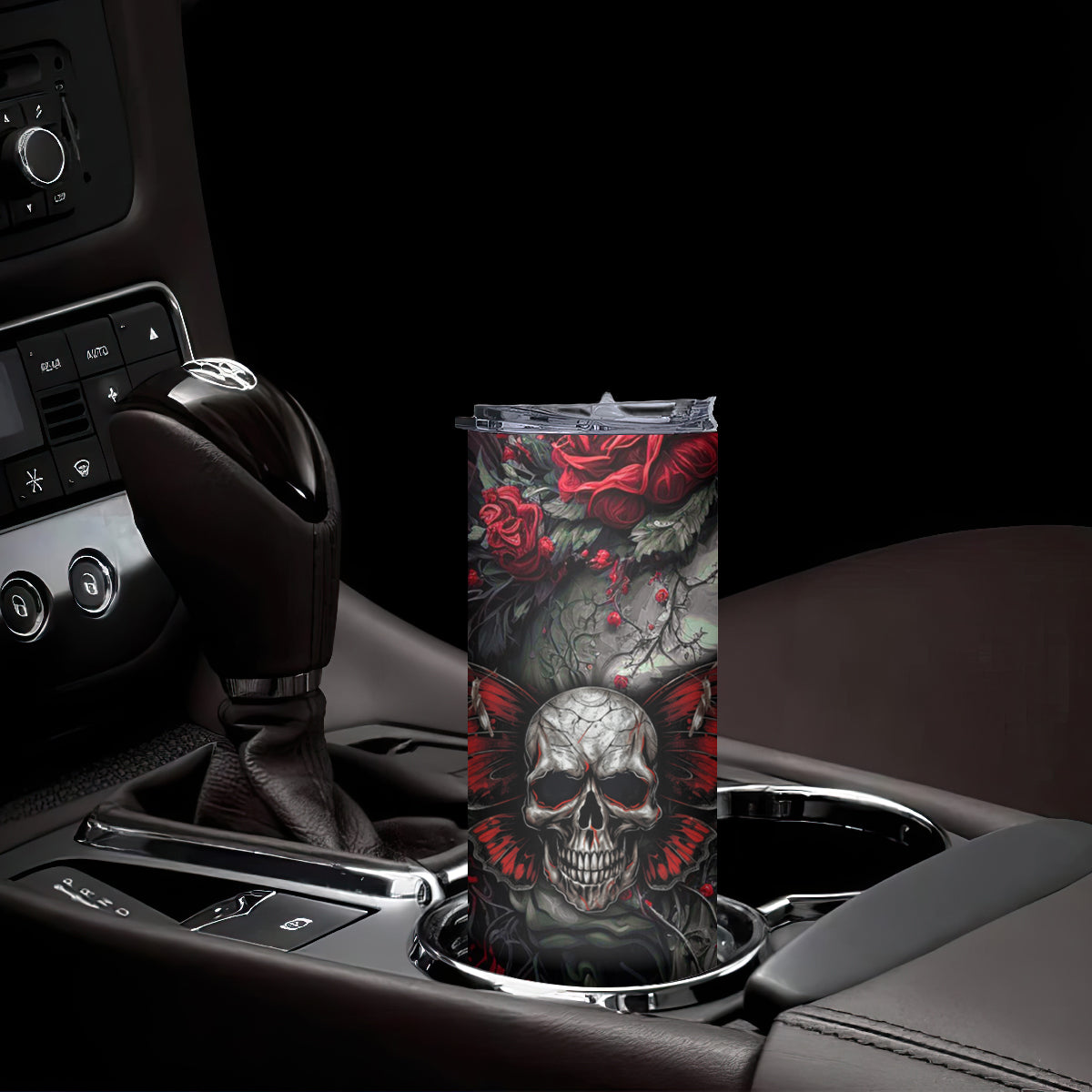 I'm Blunt Because God Rolled Me That Way Skull Skinny Tumbler - Wonder Print Shop