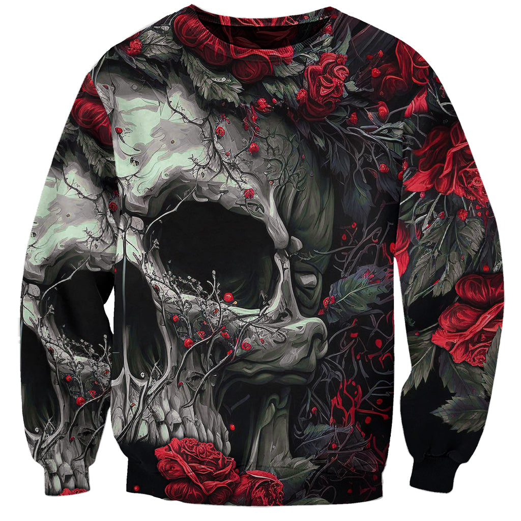 I'm Blunt Because God Rolled Me That Way Skull Sweatshirt - Wonder Print Shop