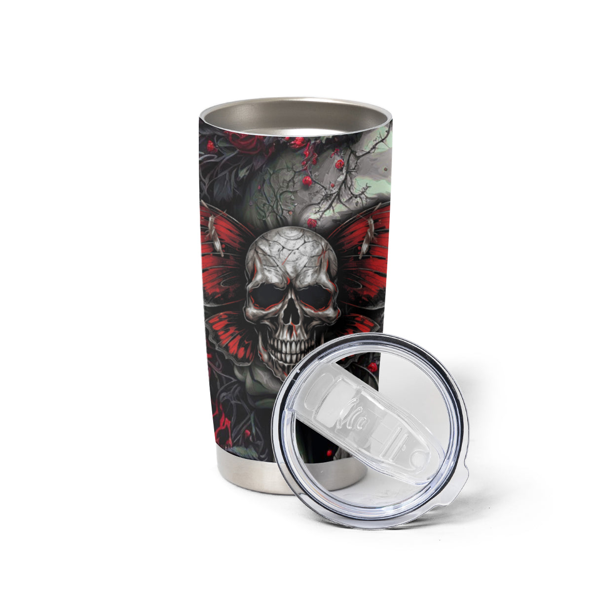 I'm Blunt Because God Rolled Me That Way Skull Tumbler Cup - Wonder Print Shop