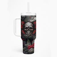 I'm Blunt Because God Rolled Me That Way Skull Tumbler With Handle - Wonder Print Shop