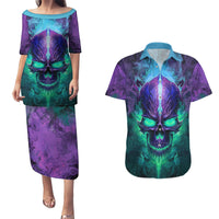 You My Friend Should Have Been Swallowed Skull Couples Matching Puletasi Dress and Hawaiian Shirt - Wonder Print Shop