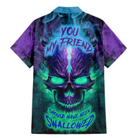You My Friend Should Have Been Swallowed Skull Family Matching Mermaid Dress and Hawaiian Shirt - Wonder Print Shop