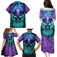 You My Friend Should Have Been Swallowed Skull Family Matching Puletasi Dress and Hawaiian Shirt - Wonder Print Shop