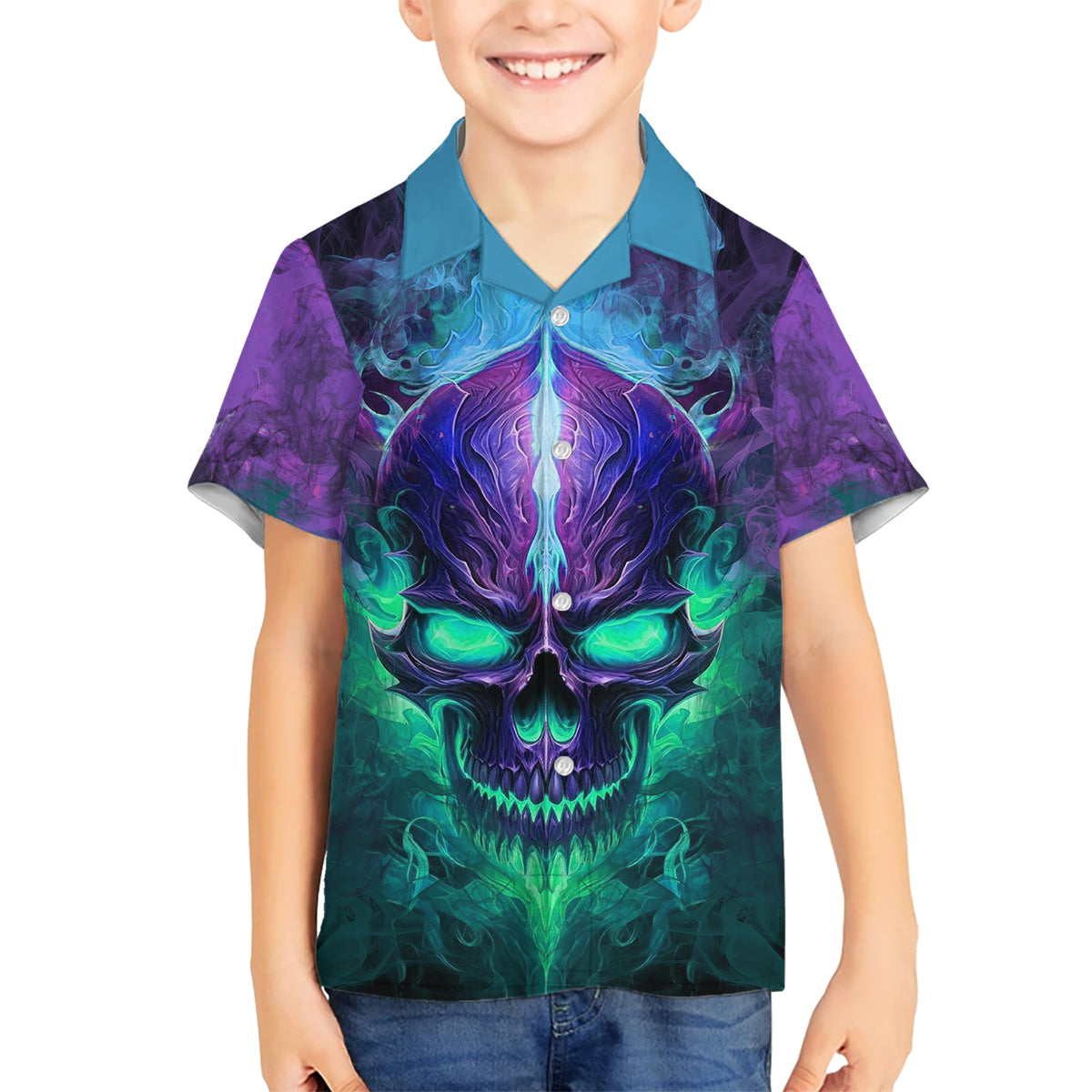 You My Friend Should Have Been Swallowed Skull Kid Hawaiian Shirt - Wonder Print Shop