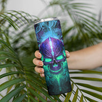 You My Friend Should Have Been Swallowed Skull Skinny Tumbler - Wonder Print Shop