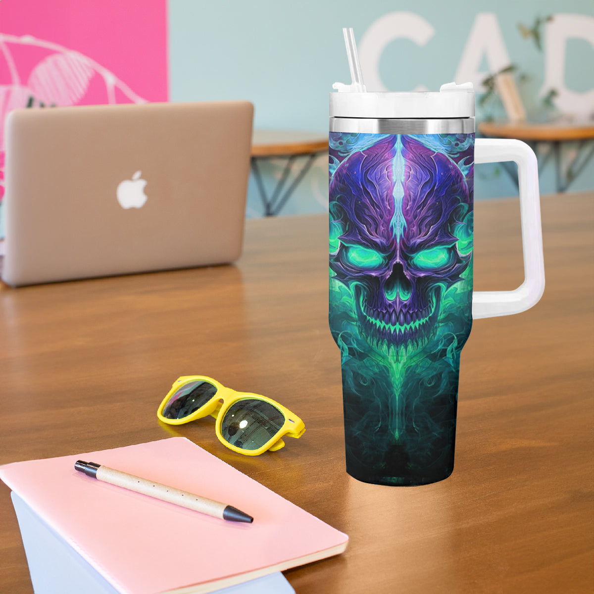 You My Friend Should Have Been Swallowed Skull Tumbler With Handle - Wonder Print Shop