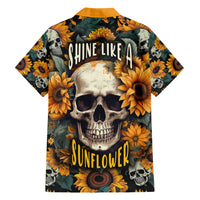 Shine Like A Sunflower Skull Hawaiian Shirt - Wonder Print Shop