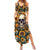 Shine Like A Sunflower Skull Summer Maxi Dress - Wonder Print Shop