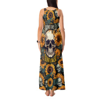 Shine Like A Sunflower Skull Tank Maxi Dress - Wonder Print Shop