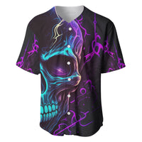 Music Is My Only Friend Skull Baseball Jersey - Wonder Print Shop