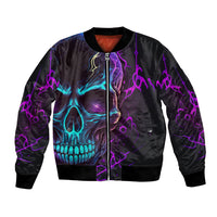 Music Is My Only Friend Skull Bomber Jacket - Wonder Print Shop