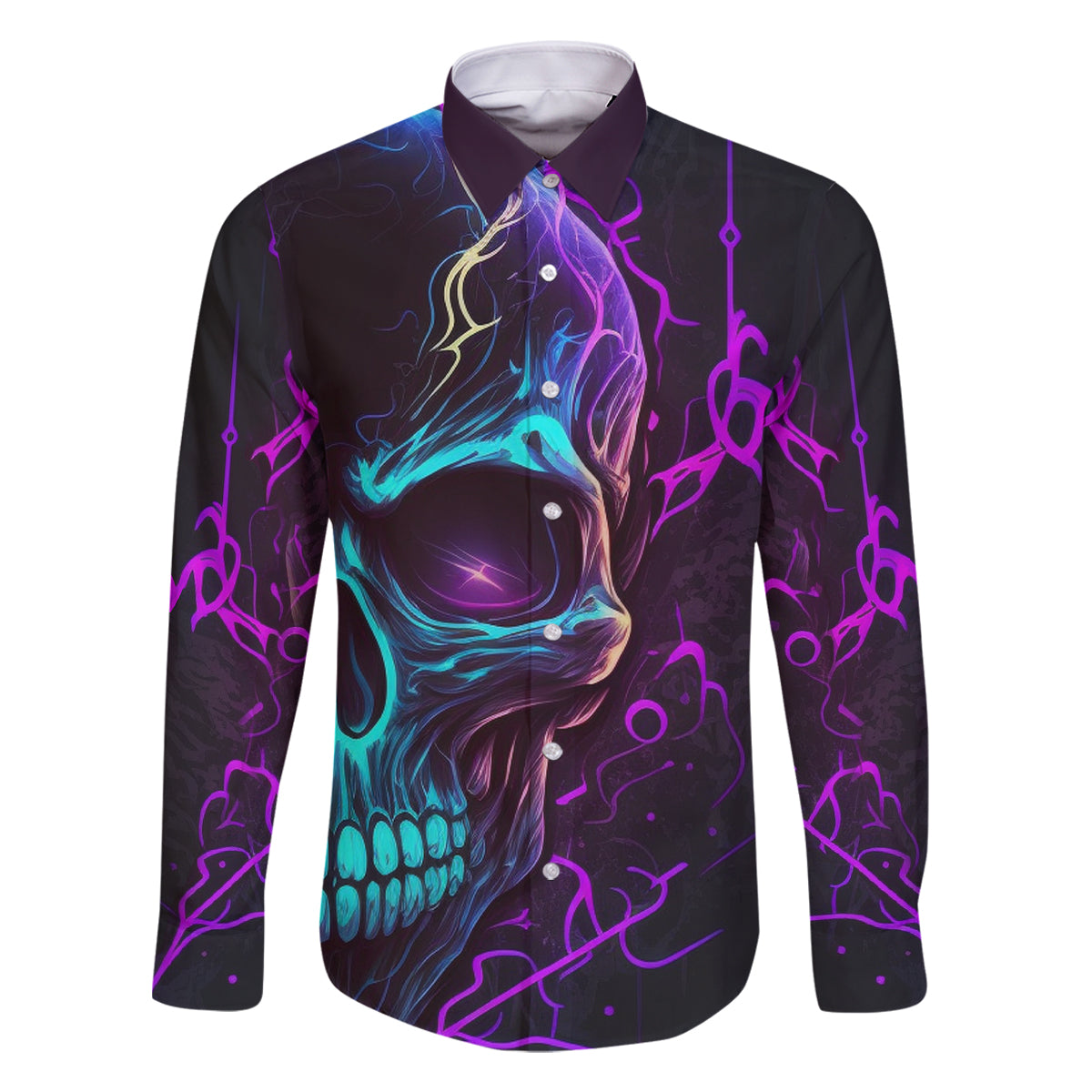 Music Is My Only Friend Skull Family Matching Mermaid Dress and Hawaiian Shirt - Wonder Print Shop