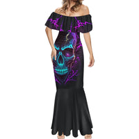 Music Is My Only Friend Skull Mermaid Dress - Wonder Print Shop