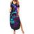 Music Is My Only Friend Skull Summer Maxi Dress - Wonder Print Shop