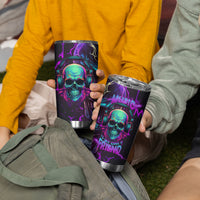Music Is My Only Friend Skull Tumbler Cup - Wonder Print Shop