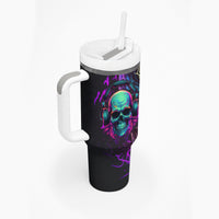 Music Is My Only Friend Skull Tumbler With Handle - Wonder Print Shop