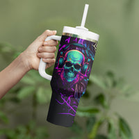 Music Is My Only Friend Skull Tumbler With Handle - Wonder Print Shop